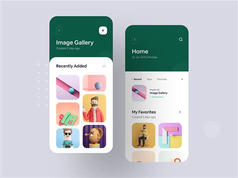 Image Gallery iOS App Concept by Ofspace Digital Agency on Dribbble