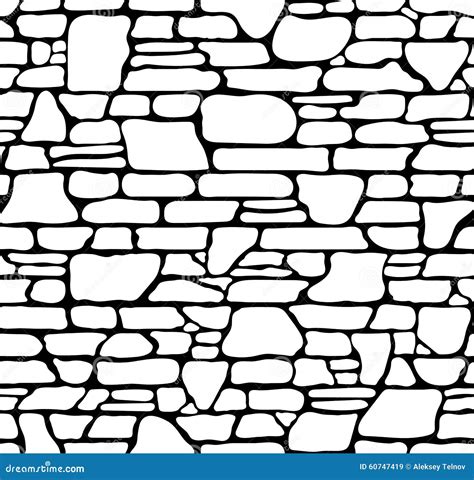 Seamless Stone Texture stock vector. Image of illustration - 60747419