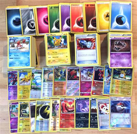 500 Pokemon Trading Cards TCG With 90 Basic Energy! Includes Foils & FOIL RARES! | eBay