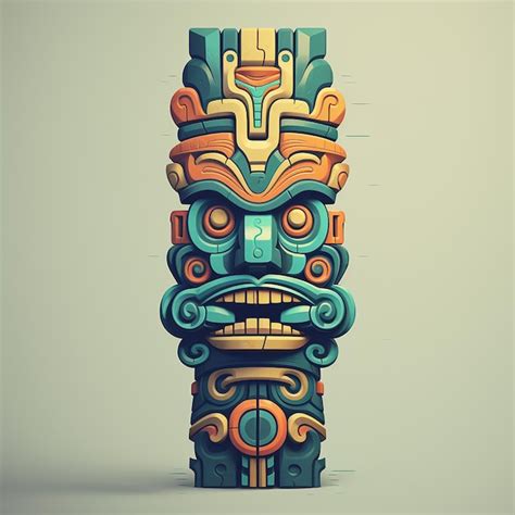 Premium AI Image | Totem illustration design