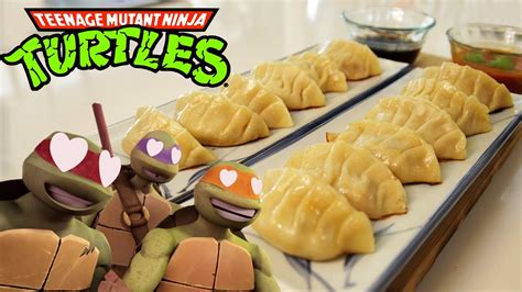 How to Make PIZZA GYOZA from Teenage Mutant Ninja Turtles, Feast of ...