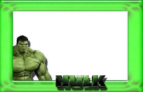 Hulk Invitation Template Free