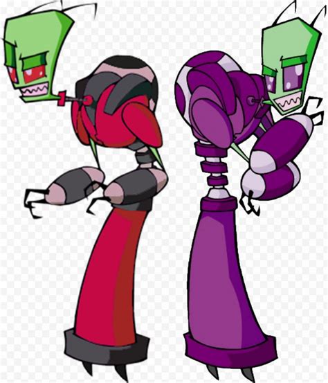 Invader Zim - Tallest Red Almighty Purple Animation Cartoon Television Show - Art - Tall Free PNG