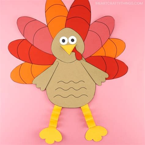 Paper Turkey Craft - I Heart Crafty Things