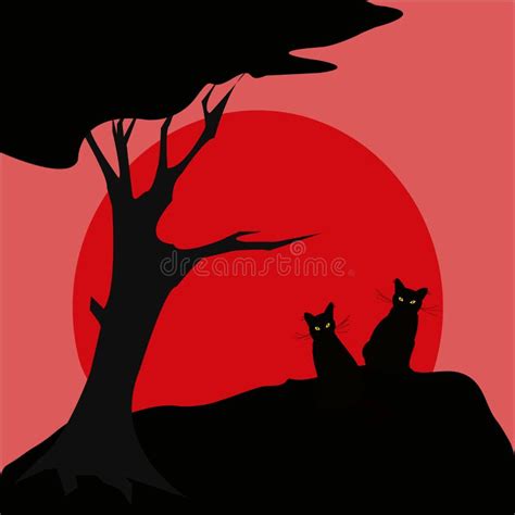 Black Cat Silhouette Moon Stock Illustrations – 6,307 Black Cat Silhouette Moon Stock ...