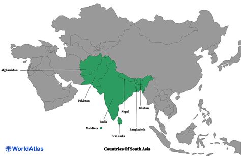 The Countries Of South Asia - WorldAtlas