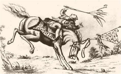 The Horse America, Throwing His Master - 1779 Cartoon