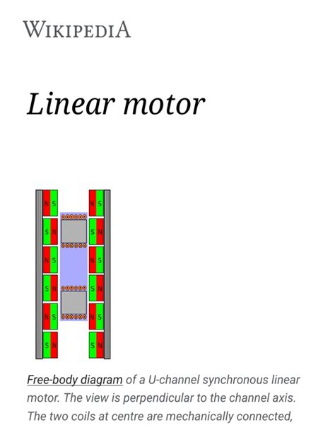 Linear Motor | PDF | Mechanical Engineering | Magnetic Devices