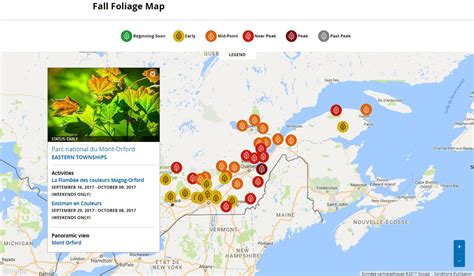 Say Bonjour to fall | Bonjour Québec | Fall foliage map, Foliage map, Fall foliage