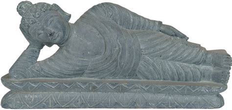 Parinirvana Buddha (A Statue Blessed by Monks in Bodhgaya) | Exotic India Art