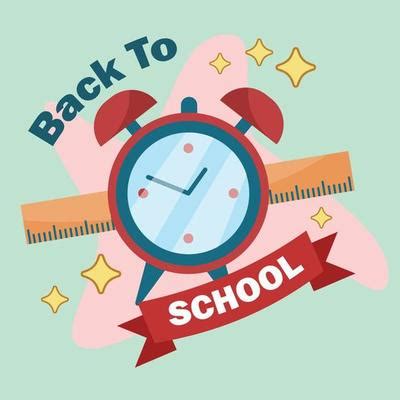 School Clock Vector Art, Icons, and Graphics for Free Download