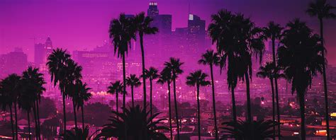 Los Angeles "Cyberpunk" Sunset [3440x1440] : r/WidescreenWallpaper