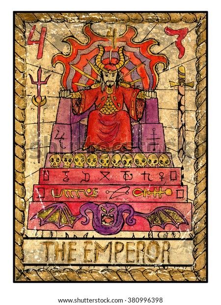 Emperor Full Colorful Deck Major Arcana Stock Illustration 380996398