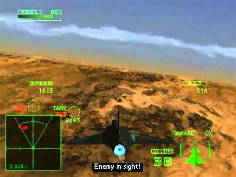 Ace Combat 2 - Extra Missions & Aircrafts - Cavalry - Hard Level - YouTube