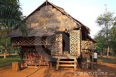 Laos Hill Tribe House Modern Concrete House, Concrete Houses, Wooden ...