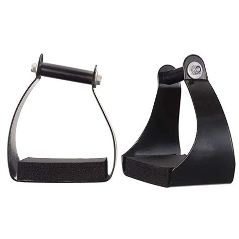 Tough 1 Angled Aluminum Endurance Stirrup Australian Saddle, Saddle Accessories, Trail Riding ...