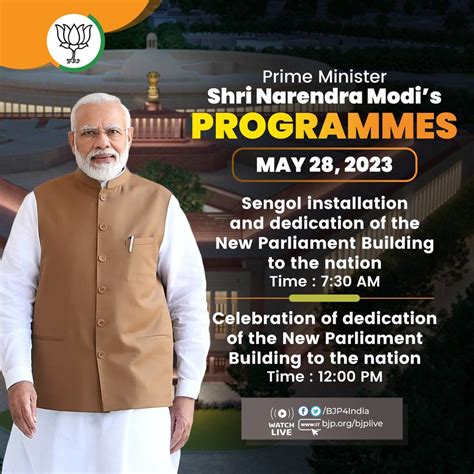 Prime Minister Shri Narendra Modi will install the Sengol and will dedicate the New Parliament ...