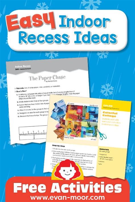 Easy Indoor Recess Ideas