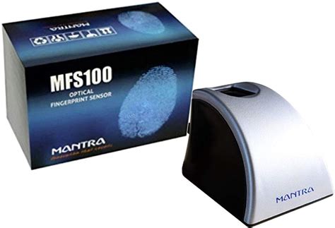 Mantra MFS100 Biometric Fingerprint Scanner ( Silver Black ) : Amazon ...