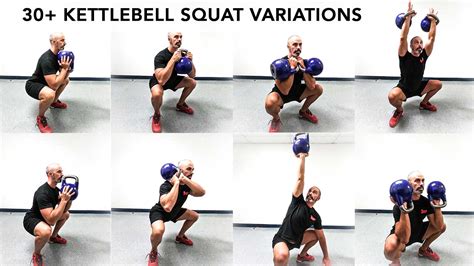 30+ kettlebell squat variations you should try!