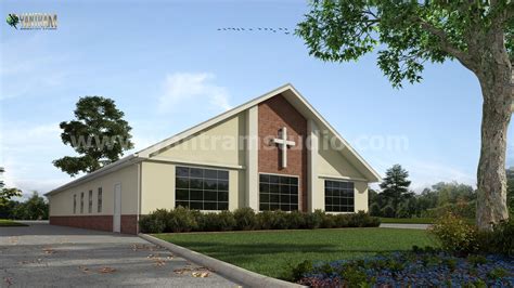 ArtStation - Small Church Building of Exterior Rendering Services by Architectural Studio, Giza ...