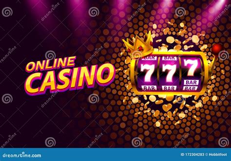 King Slots 777 Banner Casino on the Golden Background. Stock Vector - Illustration of casino ...