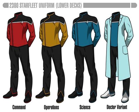 Starfleet Uniform Circa 2380 - Lower Decks by HaphazArtGeek on DeviantArt | Star trek outfits ...