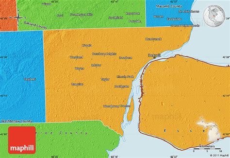 Political Map of Wayne County