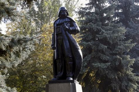 Lenin Statue in Ukraine Turned Into Darth Vader - The New York Times