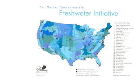 Location of Freshwater in US - biome project