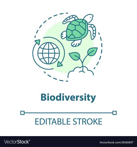 Biodiversity concept icon natural ecosystem Vector Image