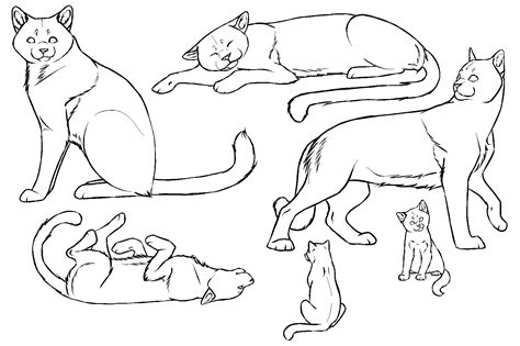 Cat Lineart - Cliparts.co