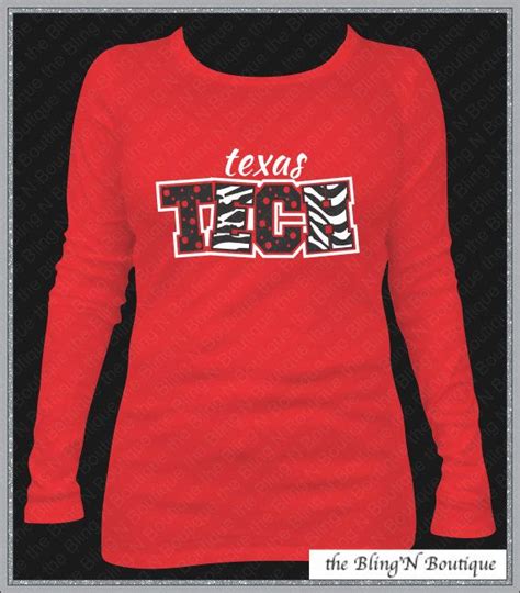 Texas Tech Spirit Shirt Ladies Texas Tech by TheBlingNBoutique