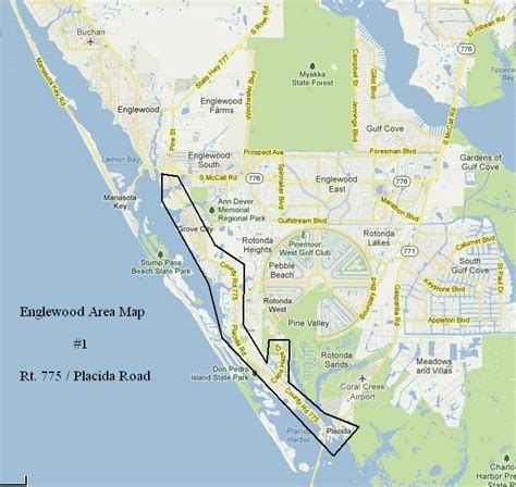 Map Of Florida Englewood - Vivie Jocelyne