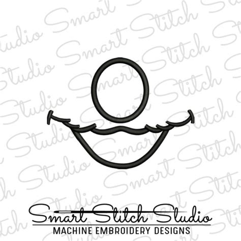 Elmo Mouth Nose Applique Design | Smart Stitch Studio