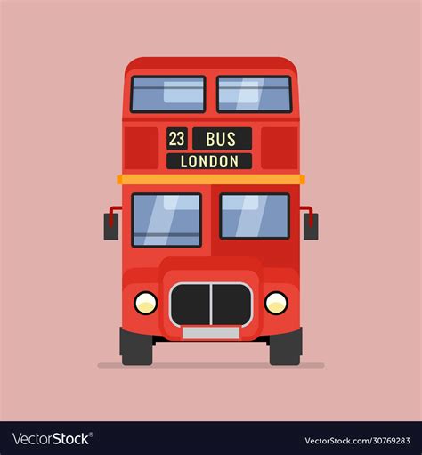 London Red Bus Cartoon Double Decker Bus Cartoon From - vrogue.co