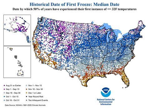 NOAA on When to Expect the First Fall Freeze of 2023