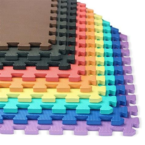 We Sell Mats 1/2" Thick Interlocking Foam Mats, 48 Sq Ft (12 Tiles), Black - Walmart.com ...