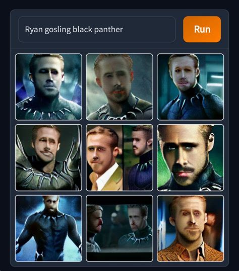 Ryan Gosling as Black Panther : r/weirddalle