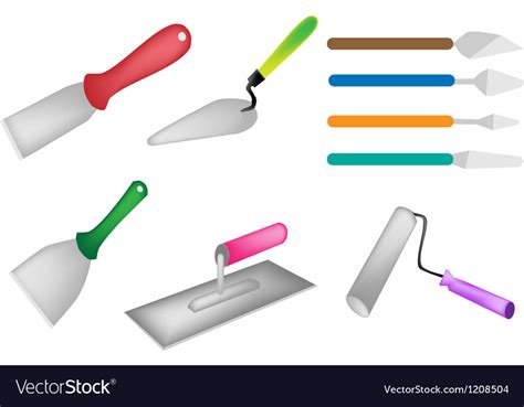 Colorful set of builders tools icon Royalty Free Vector