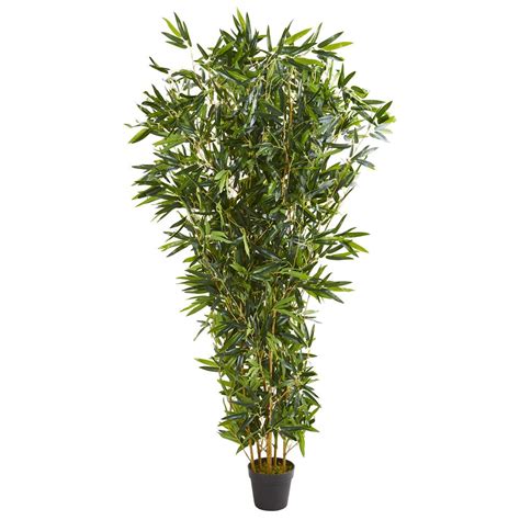 Nearly Natural 6 ft. Indoor/Outdoor Bamboo Artificial Tree-9102 - The Home Depot