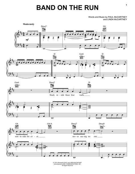 Band On The Run | Sheet Music Direct