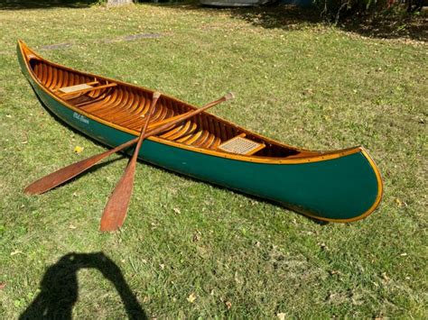 16' Old Town Canoe – Wood & Canvas – Fully Restored – Beautiful for sale from United States