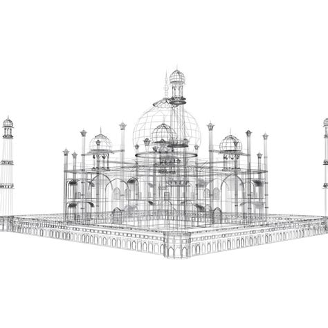 Taj Mahal 3D Model $30 - .max .fbx .obj - Free3D