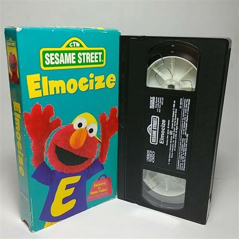 Elmocize Sesame Street VHS Tape 1996 Sony Wonder Clean And Works Excellent | Vhs movie, Vhs tape ...