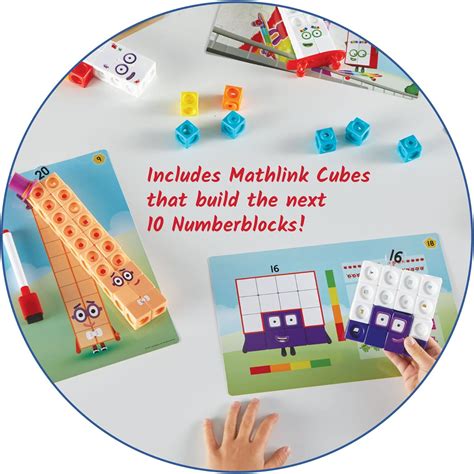 hand2mind MathLink Cubes Numberblocks 11-20 - Juego de actividades y ...