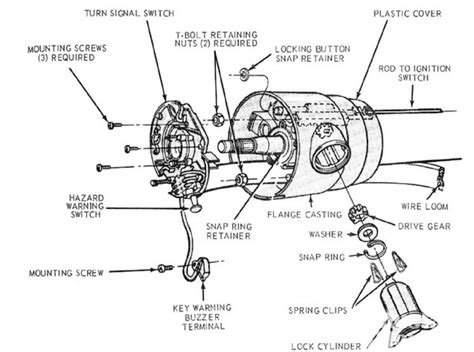 Ignition Lock Cylinder Diagram and Electronic Parts