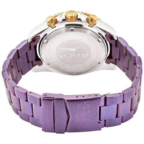 Invicta Pro Diver Chronograph Quartz Purple Dial Men's Watch 27479 ...