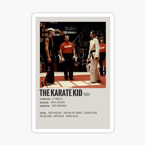 "The Karate Kid (1984)" Sticker by MoviePolaroid | Redbubble