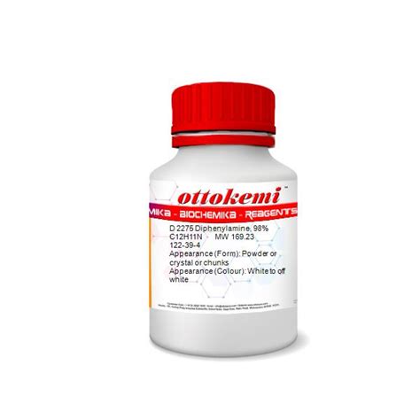 Diphenylamine, 98% 122-39-4 - Manufacturers & Suppliers in India with worldwide shipping.